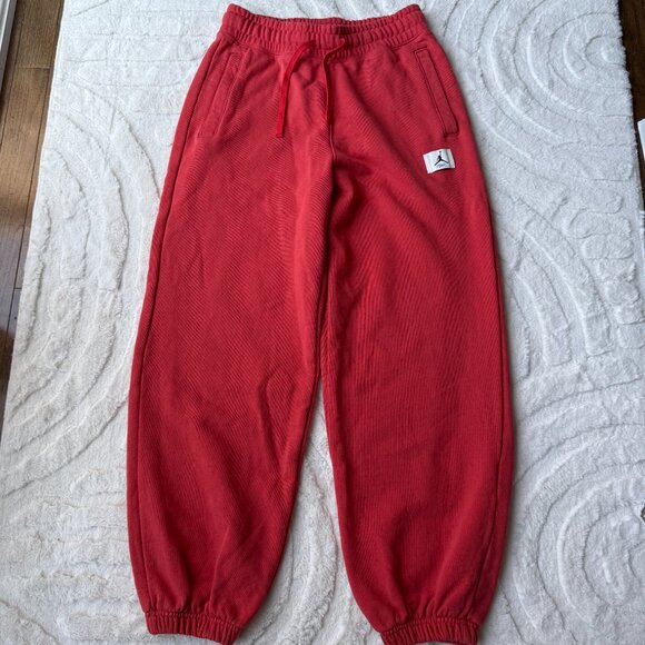 Nike Air Jordan Fight Fleece Joggers — Lobster Red (XS) - Picture 2 of 6